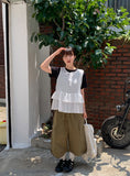 Seka String Banding Bermuda Cargo Pants