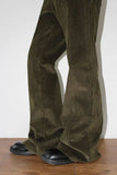 CURVED CORDUROY BOOTCUT PANTS