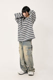 Relaxed stripe long sleeve