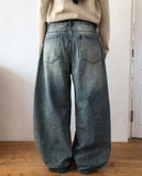 Enon Brush Wide Denim Pants