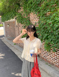Jutti Dot Ribbon Frill Blouse