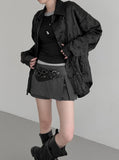 Wessel Wrinkle Loose Fit Satin Shirt