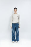 Wavy Brushed Wide Denim