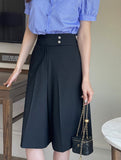 Andy Two Button Bermuda Half Slacks