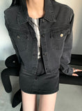 denim crop jacket