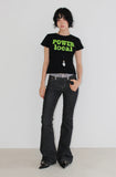 COLOR BLOCK BOOTCUT DENIM