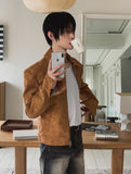 Croi Shoulder Pad Suede Jacket