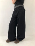 Winter Cut-out Wide Pants