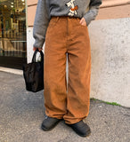 Cellon corduroy wide pants
