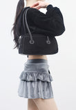 Letia Velvet Tiered Skirt