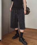 Pigment Washed Track Bermuda Pants