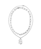 Sparkle Shield Layering Necklace