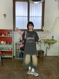Gus Denim Cargo Bermuda Pants