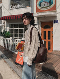 Lenny Cable Crop V-Neck Knit