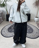 Tena Cap Hood High-Neck Wind Jacket