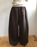 Bakan wide two-way banding pants