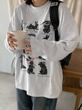 [unisex] Jellyto Rabbit Printing Over Long Sleeve Tee