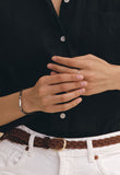 (W) Curve Box Antique Chain Bracelet