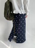 Viewkle Brushed Star Printing Banding Long Skirt