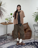 Perry Wrinkle Check Short Sleeve Shirt
