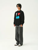 [UNISEX]I LOVE OF Sweatshirt