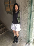 [BAONHAUS] Koinen Flower Frill Layered Sleeveless