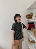 Mameli Check Crop Short Sleeve Shirt