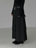 Boren Layered Long Skirt