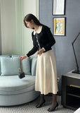Sopid Frill Collar Knit Cardigan