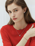 Nova Silver (W) Full Pave Necklace