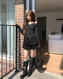 Moki Cut Henley Neck Knit