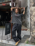 Crack star vintage pigment short sleeves