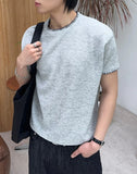 Reton Stitch Muscle Knit Short Sleeve Tee