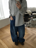 [unisex] Shirumi Check Long Sleeve Shirt