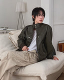 BOD High-neck Leather Jacket