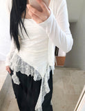 Novella Lace Frill Sleeveless