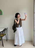 Mimoru Punching Layered Ribbon Knit Vest