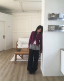 Ethan Check Layered Mini Wrap Skirt