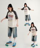 Something Raglan Short Sleeve T-shirt