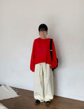 [unisex] Hatoyu Color Summer Boucle Over Knit