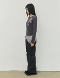 PIECE BIRD Henley Neck Long Sleeve T-Shirt
