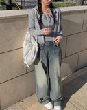 Rare Denim Washing Wide Pants