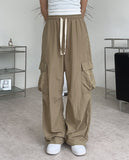 Miel Pintuck Nylon Cargo Pants