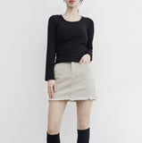 Giony Ribbed Brushed T-shirt