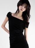 Butterful Slim Off-Shoulder Mini One Piece
