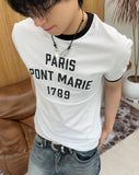 Heize Paris Ringer Short Sleeve Tee