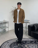 Eto Wide Black Cotton Pants