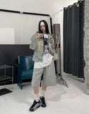Chris Damage Hooded Denim Jacket