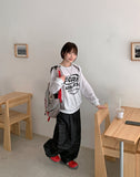 [unisex] Tuminseu sporty printing color matching over sweatshirt