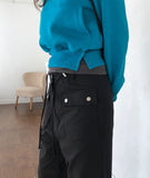 Doi Pocket Parachute Bootcut Pants